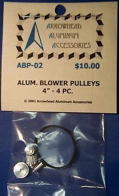 Scale Detail Accessories / Aluminum Blower Pulleys 4" - 4 Piece