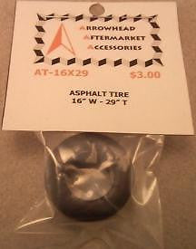 Scale Detail Accessories / Resin Asphalt Racing Tire - 16" Wide X 29" Tall