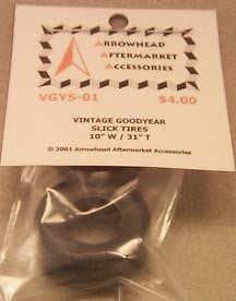 Scale Detail Accessories / Resin Tires - Vintage Goodyear Slick Tires