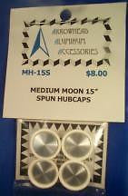 Scale Detail Accessories / Medium Moon 15" Spun Hubcaps