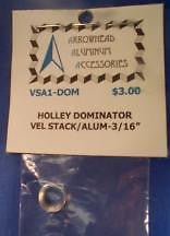 Scale Detail Accessories / Holley Dominator Aluminum Velocity Stack - 3/16" (1)