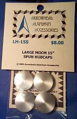 Scale Detail Accessories / Large Moon 15" Spun Hubcaps