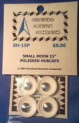 Scale Detail Accessories / Small Moon 15" Polished Hubcaps