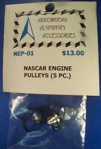 Scale Detail Accessories / NASCAR Engine Pulleys - 5 PC.