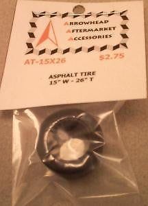 Scale Detail Accessories / Resin Asphalt Racing Tire - 15" Wide X 26" Tall