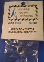 Scale Detail Accessories / Holley Dominator Velocity Stack - 5/16" (3)