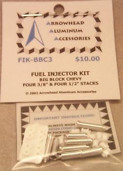 Scale Detail Accessories / Fuel Injection Kit / Big Block Chevy #3 - 3/8" & 1/2"