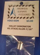 Scale Detail Accessories / Holley Dominator Aluminum Velocity Stack - 7/16" (5)