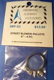 Scale Detail Accessories / Street Blower Pulleys 4" - 4 Piece