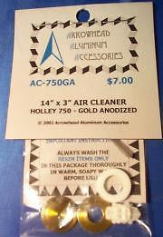 Scale Detail Accessories / Holley 750 Air Cleaner - Gold Anodized