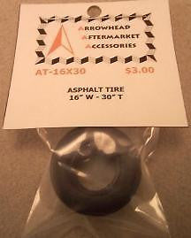 Scale Detail Accessories / Resin Asphalt Racing Tire - 16" Wide X 30" Tall