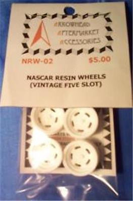 Scale Detail Accessories / NASCAR Resin Wheels - Vintage Five Slot