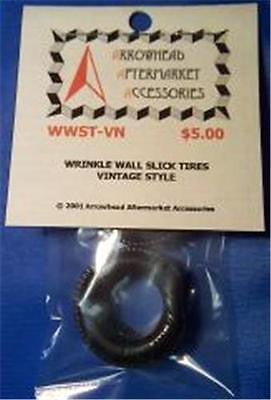 Scale Detail Accessories / Resin Tires - Wrinkle Wall Slick Tires (Vintage)