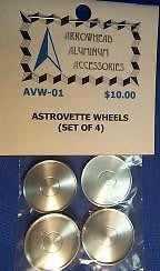 Scale Detail Accessories / Machined Aluminum Astrovette Wheels - Set of Four