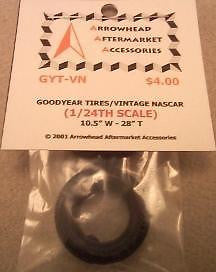 Scale Detail Accessories / Resin Tires - Goodyear Vintage NASCAR - 1/24th Scale