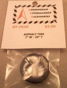 Scale Detail Accessories / Resin Asphalt Racing Tire - 7" Wide X 29" Tall