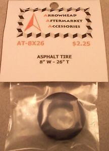 Scale Detail Accessories / Resin Asphalt Racing Tire - 8" Wide X 26" Tall