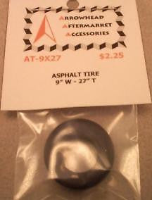 Scale Detail Accessories / Resin Asphalt Racing Tire - 9" Wide X 27" Tall