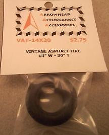 Scale Detail Accessories / Resin Vintage Asphalt Racing Tire - 14" W X 30" T